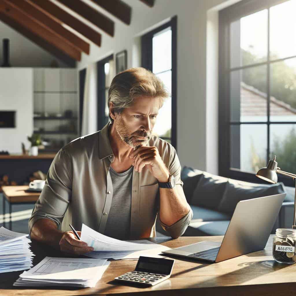 Creating a real estate balance sheet spreadsheet.