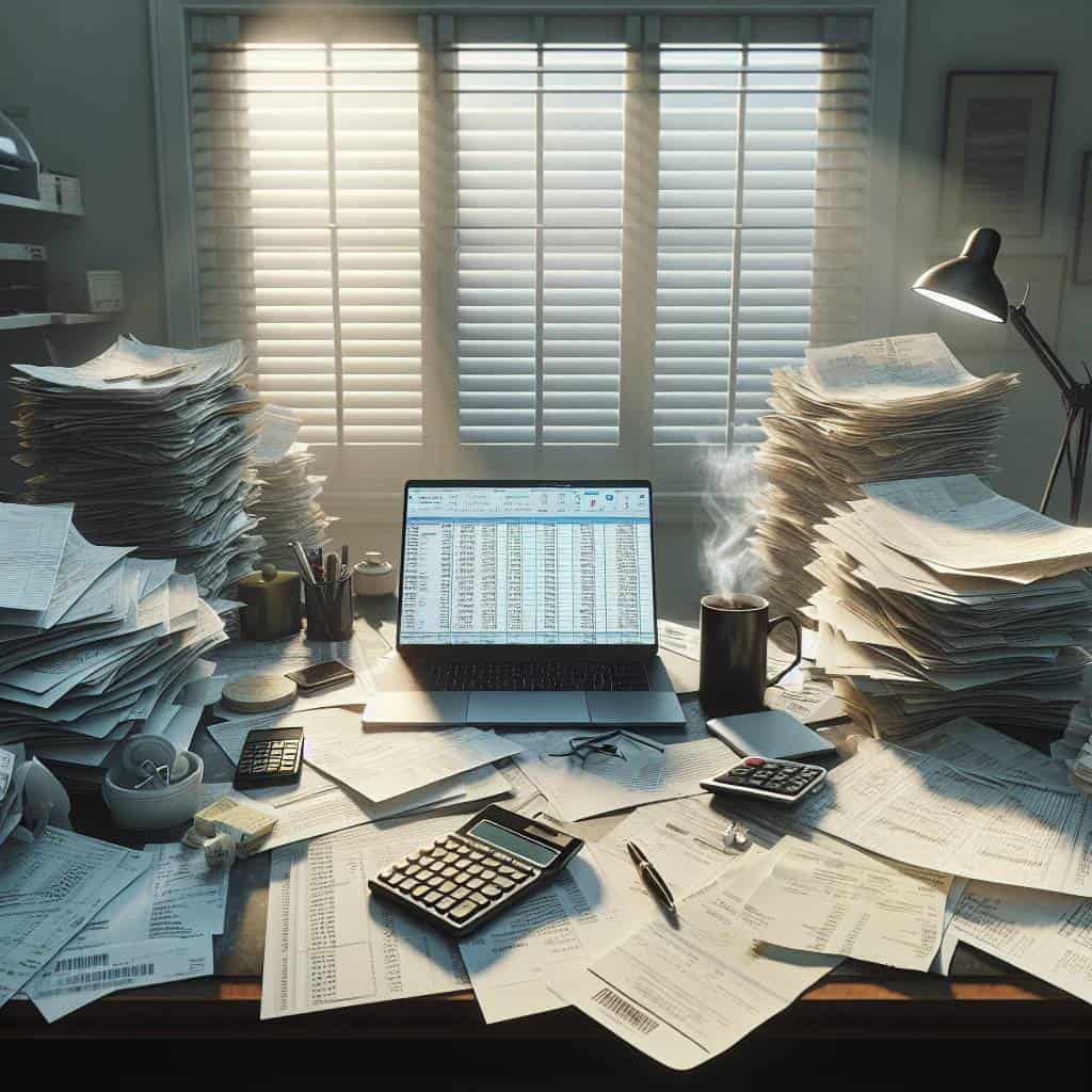 Tax deductions for rental properties paperwork.