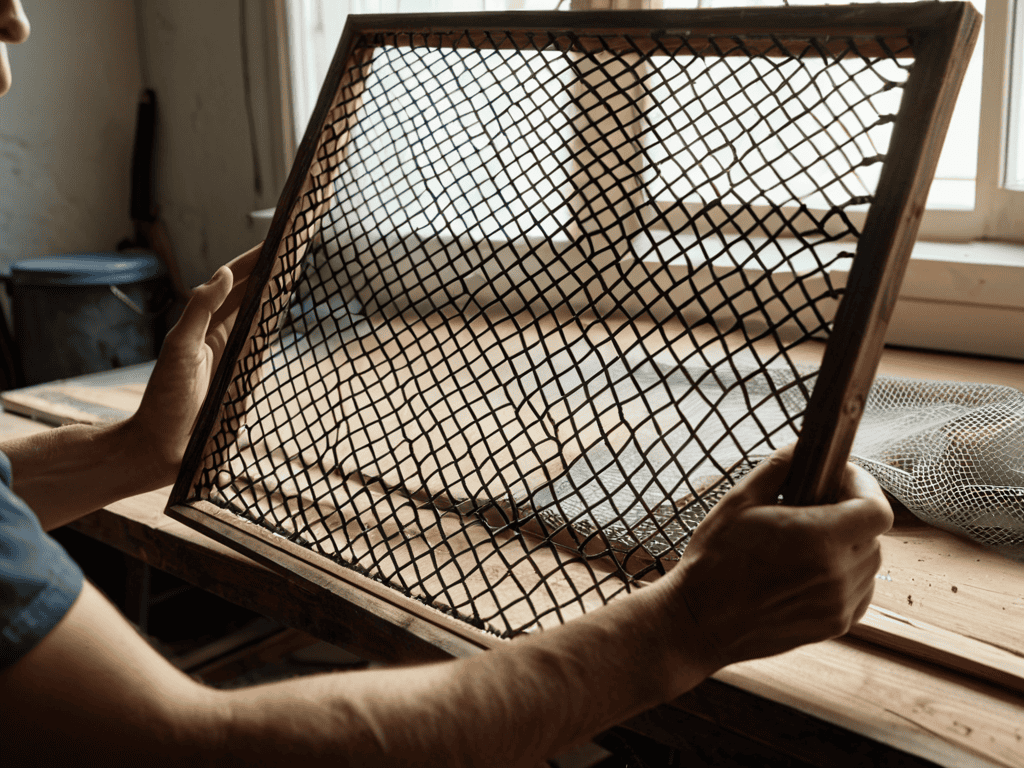 Replacing Window Screen on old frame