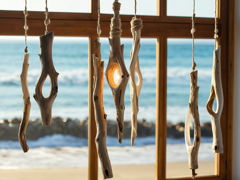 Driftwood Mobile beach decoration