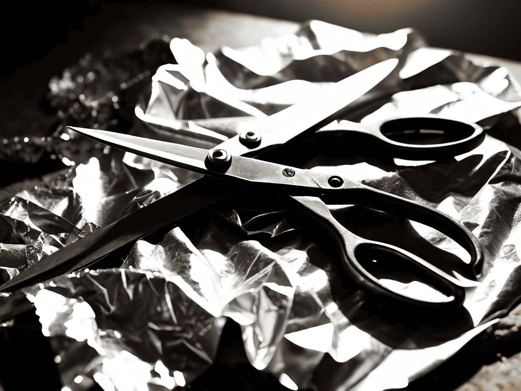 Sharpening Scissors Foil Trick