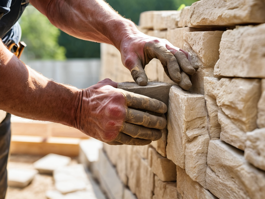 Reclaimed Stone Veneer wall installation