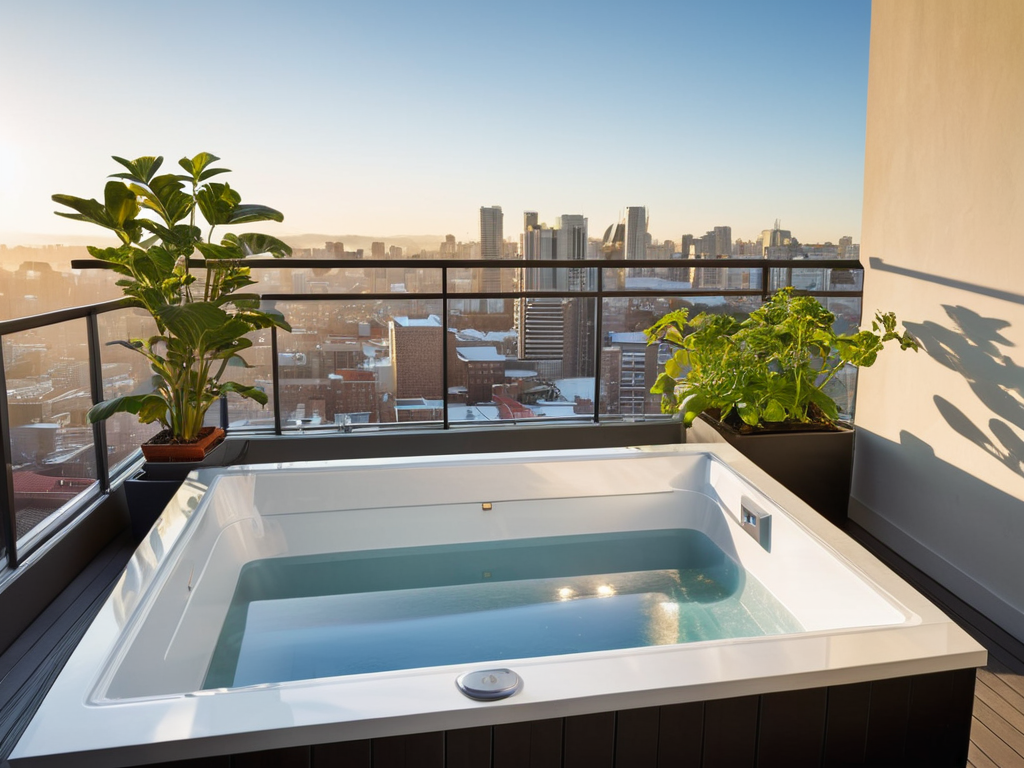 Window Cold-Plunge Box outdoors