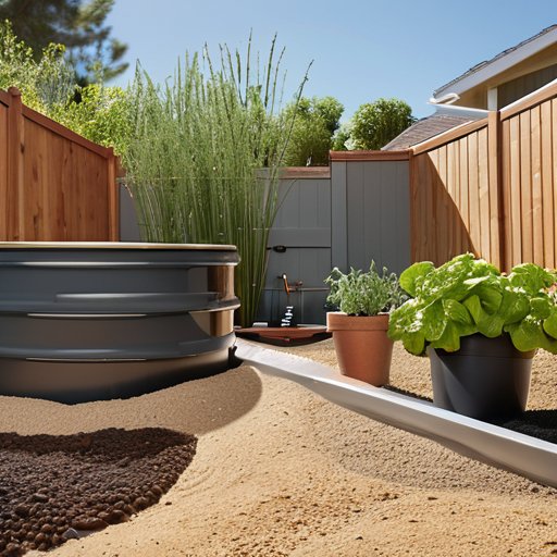 DIY greywater filtration for irrigation garden system