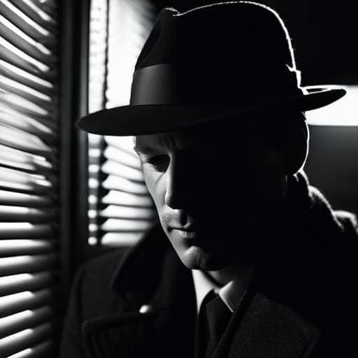 Low-key noir aesthetics in dark photography.