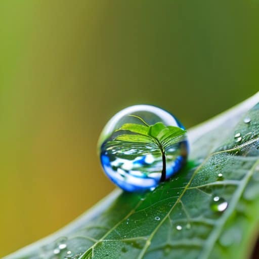 Refractive Macro photography: droplet world beauty