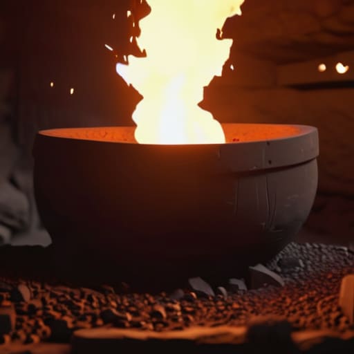 The Violent Thermodynamics of Steel Smelting furnace.